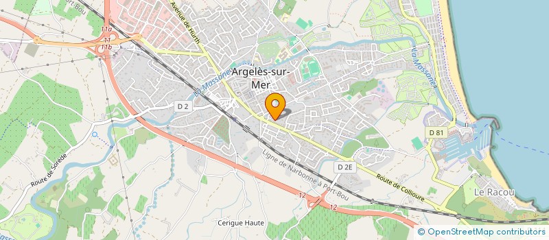 localisation de l'entreprise LE GREC à ARGELES-SUR-MER