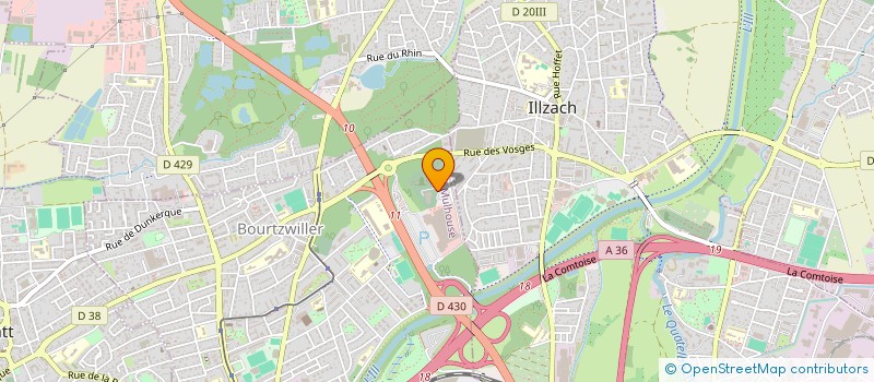 localisation de l'entreprise LE GREEN  MULHOUSE