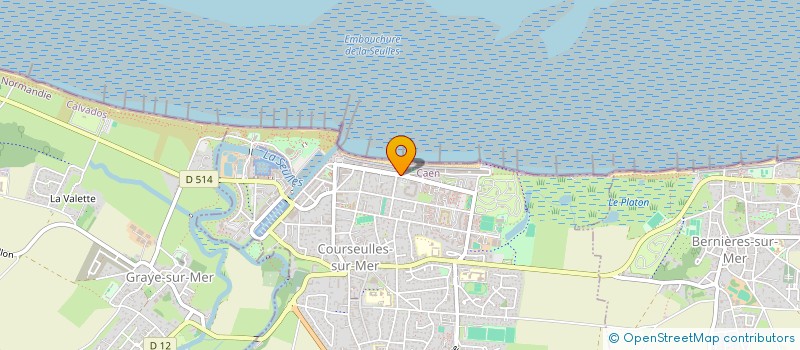 localisation de l'entreprise LE GREEN DE COURSEULLES à COURSEULLES-SUR-MER