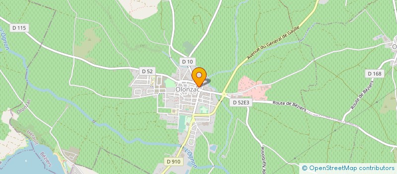 localisation de l'entreprise LE GREG S  OLONZAC