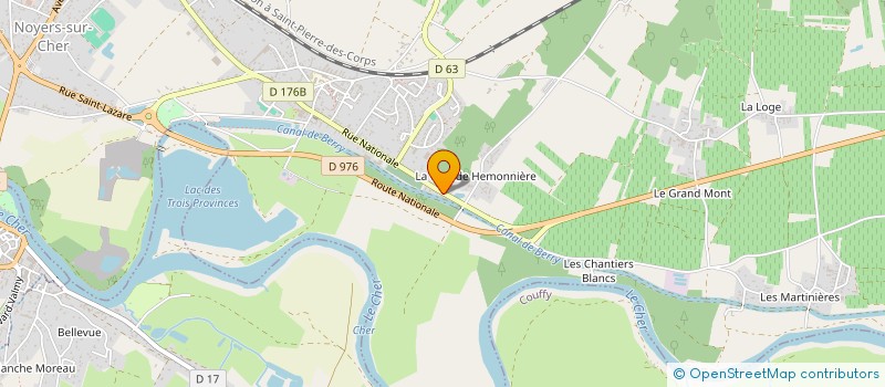 localisation de l'entreprise LE GRELETTIER à NOYERS-SUR-CHER