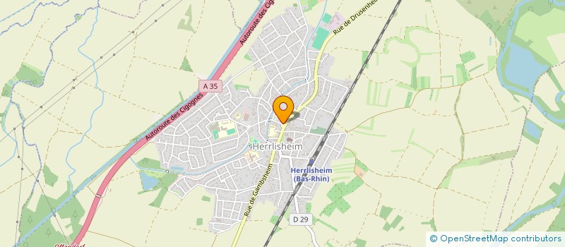 localisation de l'entreprise LE GRENADIER  HERRLISHEIM