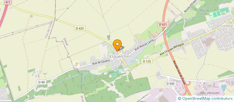 localisation de l'entreprise LE GRENADIERS DARTS à ESQUERCHIN