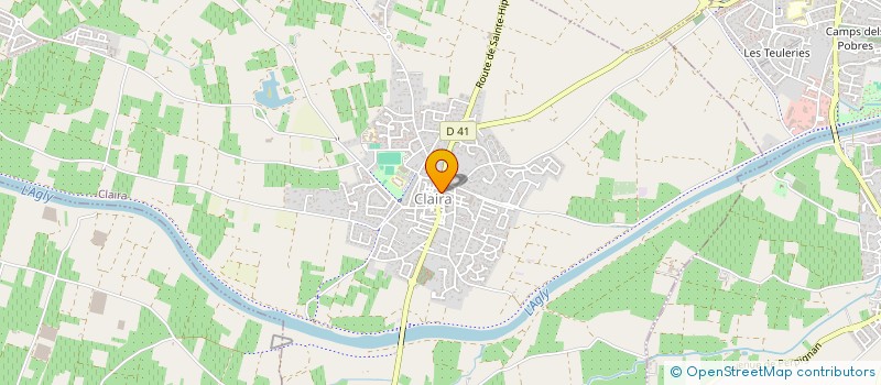 localisation de l'entreprise LE GRENAT  CLAIRA