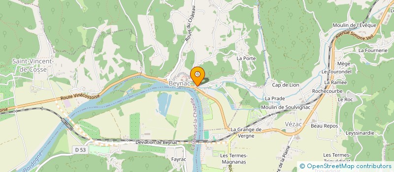 localisation de l'entreprise LE GRENET à SAINT-VINCENT-DE-COSSE