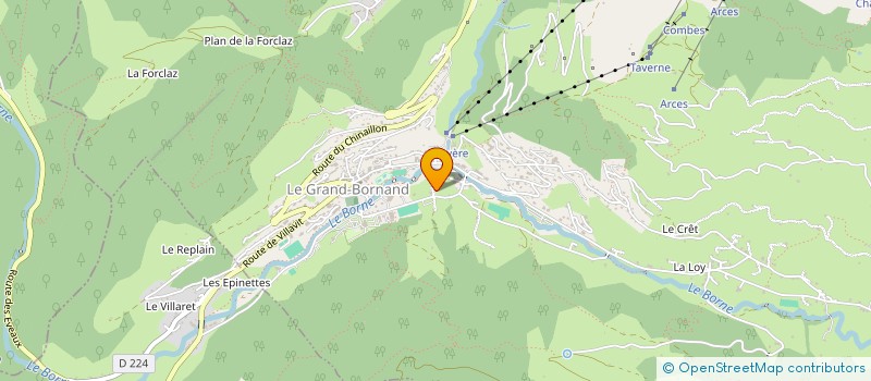 localisation de l'entreprise LE GRENIER  LE GRAND-BORNAND