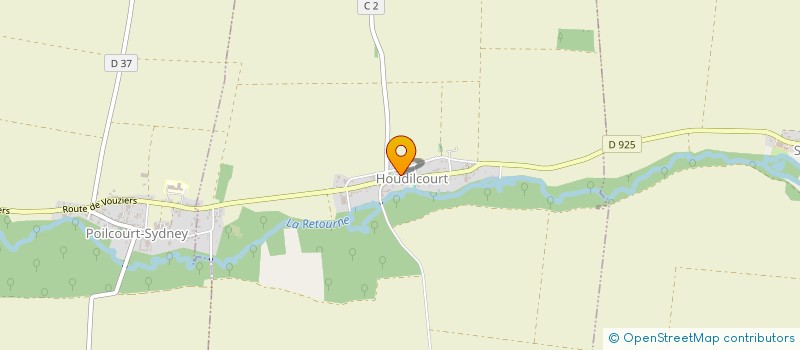 localisation de l'entreprise LE GRENIER  HOUDILCOURT