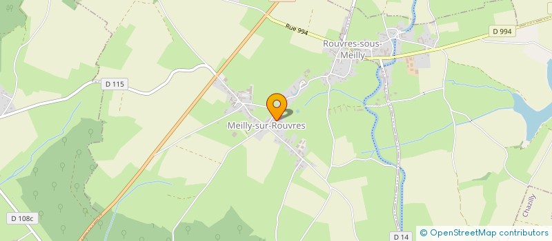 localisation de l'entreprise LE GRENIER  MEILLY-SUR-ROUVRES