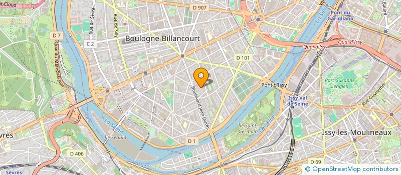 localisation de l'entreprise LE GRENIER A PAIN BOULOGNE à BOULOGNE-BILLANCOURT