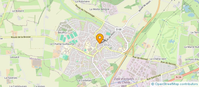 localisation de l'entreprise LE GRENIER A PAIN LE RHEU à LE RHEU