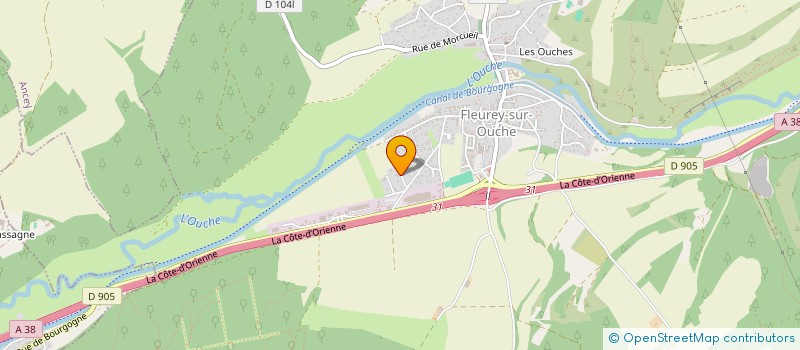 localisation de l'entreprise LE GRENIER A SEL  FLEUREY-SUR-OUCHE