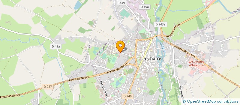 localisation de l'entreprise LE GRENIER A SONS à LA CHATRE