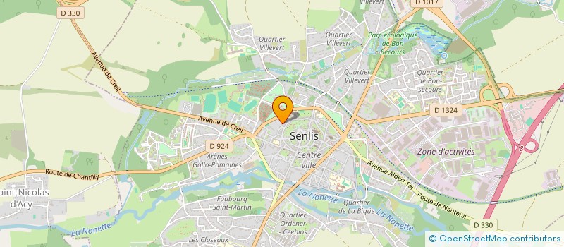 localisation de l'entreprise LE GRENIER AU SEL  SENLIS