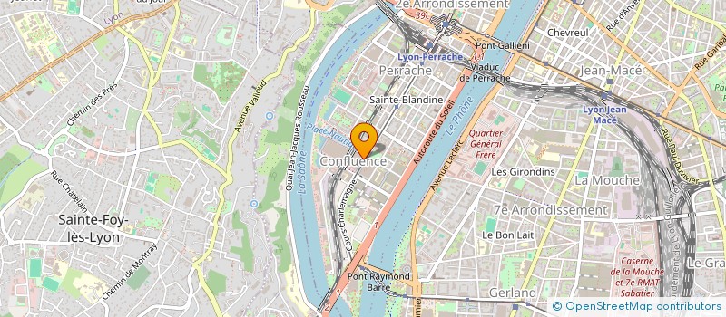 localisation de l'entreprise LE GRENIER AUX JOUETS CONFLUENCE  LYON