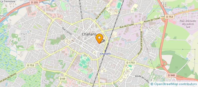 localisation de l'entreprise LE GRENIER D'ADELE à CHALLANS