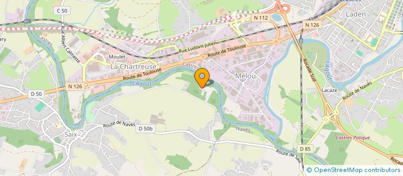 localisation de l'entreprise LE GRENIER D'ALEXANDRE  SAIX