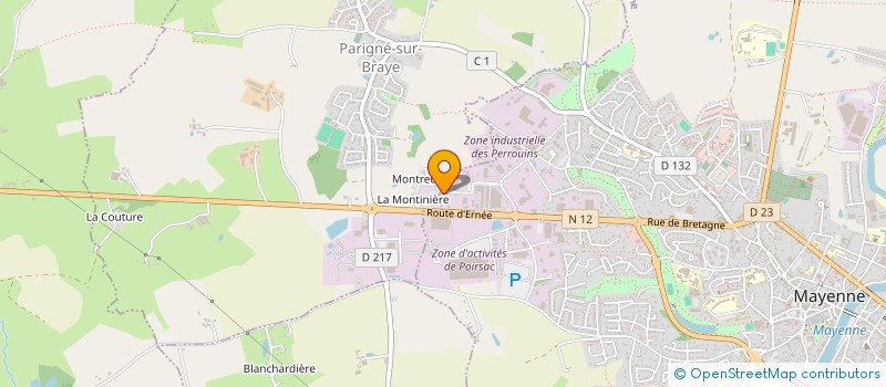 localisation de l'entreprise LE GRENIER D'EPEAUTRE à MAYENNE