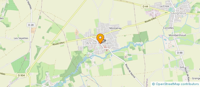 localisation de l'entreprise LE GRENIER DE FLORE  ARS-SUR-FORMANS