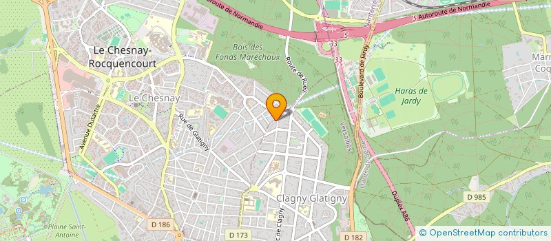 localisation de l'entreprise LE GRENIER DE L ESPACE à VERSAILLES