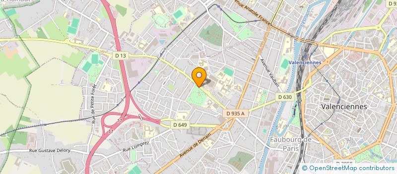 localisation de l'entreprise LE GRENIER DE LA DANSE DU HAINAUT à VALENCIENNES