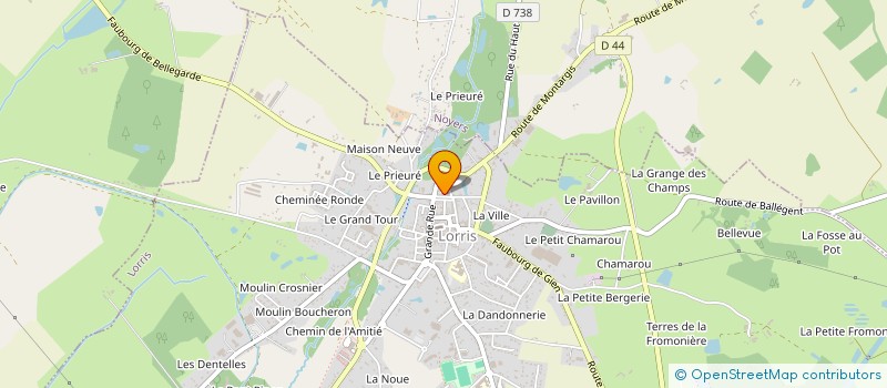 localisation de l'entreprise LE GRENIER DE LORRIS à LORRIS