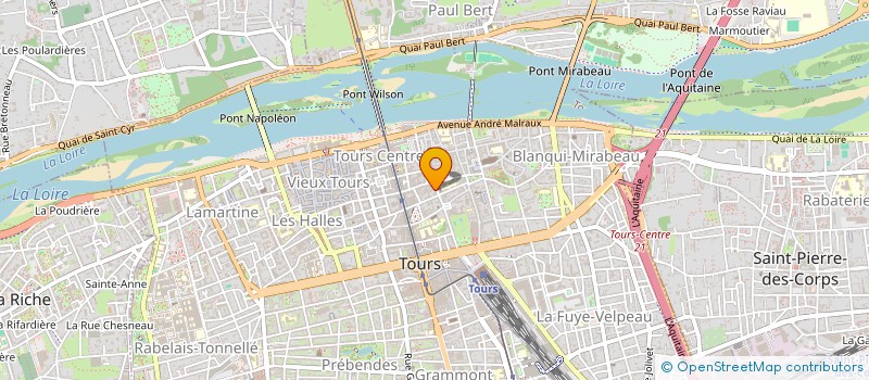 localisation de l'entreprise LE GRENIER DE TOURS à TOURS