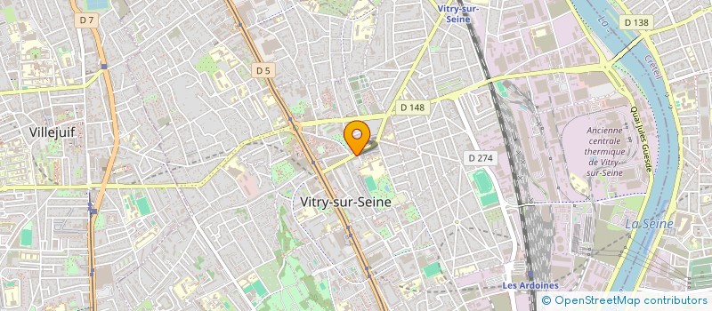 localisation de l'entreprise LE GRENIER DE VITRY  VITRY-SUR-SEINE