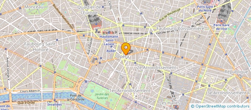 localisation de l'entreprise LE GRENIER DES ARTISTES  PARIS