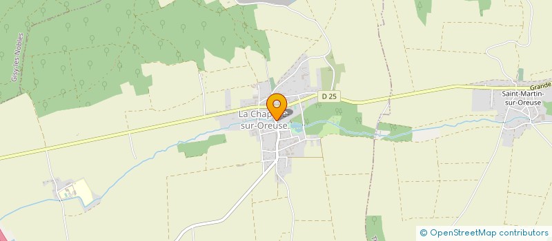 localisation de l'entreprise LE GRENIER DES ECOLIERS  LA CHAPELLE-SUR-OREUSE