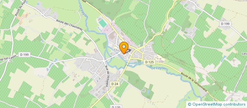 localisation de l'entreprise LE GRENIER DES HALLES  BELLEVIGNE-EN-LAYON