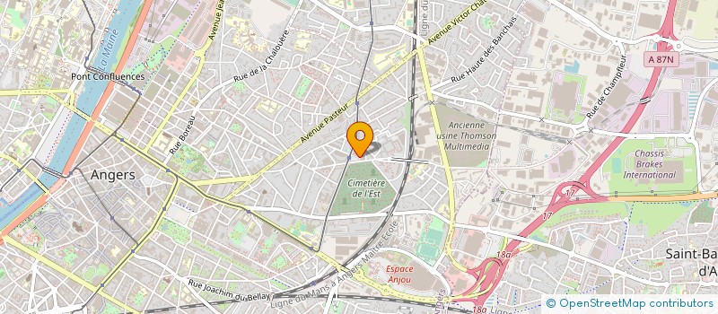 localisation de l'entreprise LE GRENIER DES SAVEURS à ANGERS