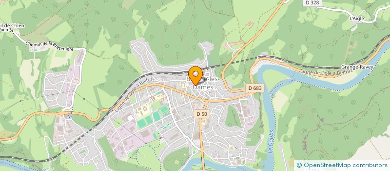 localisation de l'entreprise LE GRENIER DU LOMBARD  BAUME-LES-DAMES