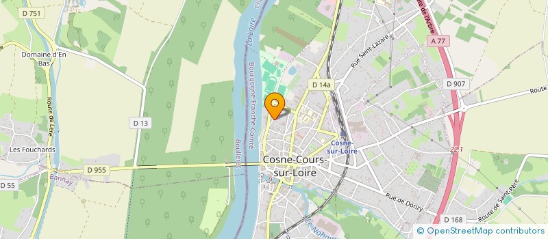 localisation de l'entreprise LE GRENIER DU NOHAIN à COSNE-COURS-SUR-LOIRE