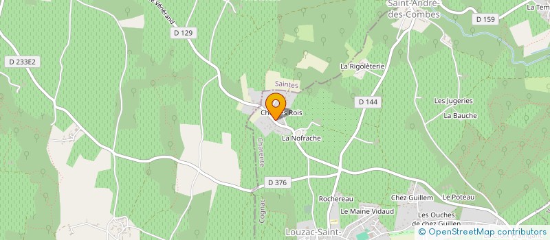 localisation de l'entreprise LE GRENIER DU ROY à CHATEAUBERNARD