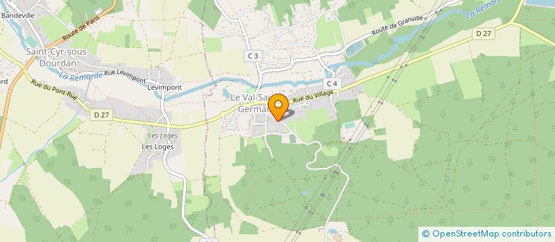 localisation de l'entreprise LE GRENIER DU VAL  LE VAL-SAINT-GERMAIN