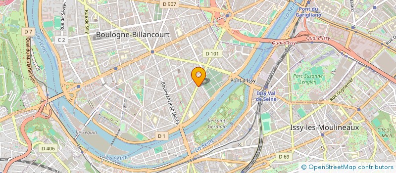 localisation de l'entreprise LE GRENIER FLEURI  BOULOGNE-BILLANCOURT