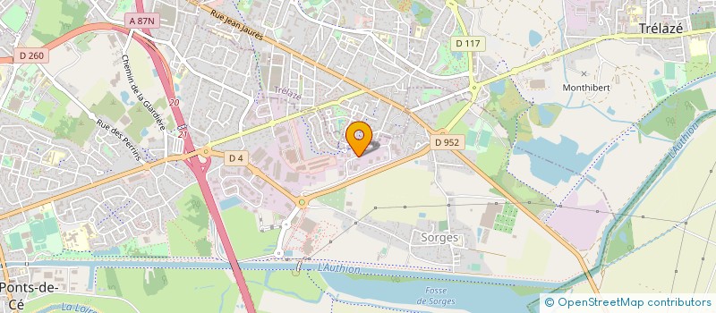 localisation de l'entreprise LE GRENIER GOURMET à LES PONTS-DE-CE
