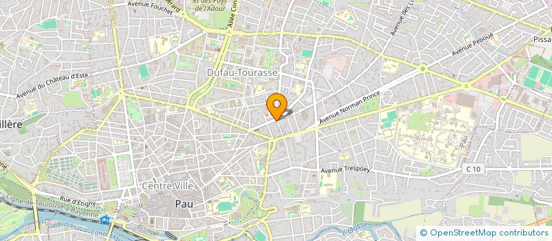 localisation de l'entreprise LE GRENIER MUSICAL à PAU