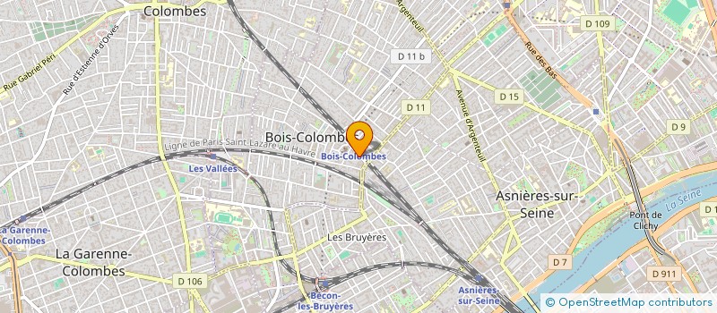 localisation de l'entreprise LE GRENIER SARL à BOIS-COLOMBES