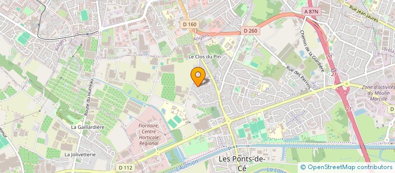 localisation de l'entreprise LE GRESILLON  LES PONTS-DE-CE