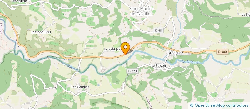 localisation de l'entreprise LE GRIFFON  SAINT-MARTIN-DE-CASTILLON