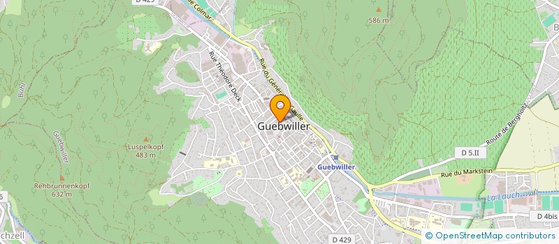 localisation de l'entreprise LE GRIFFON EURL  GUEBWILLER