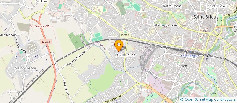 localisation de l'entreprise LE GRIFFON LUDIQUE à SAINT-BRIEUC