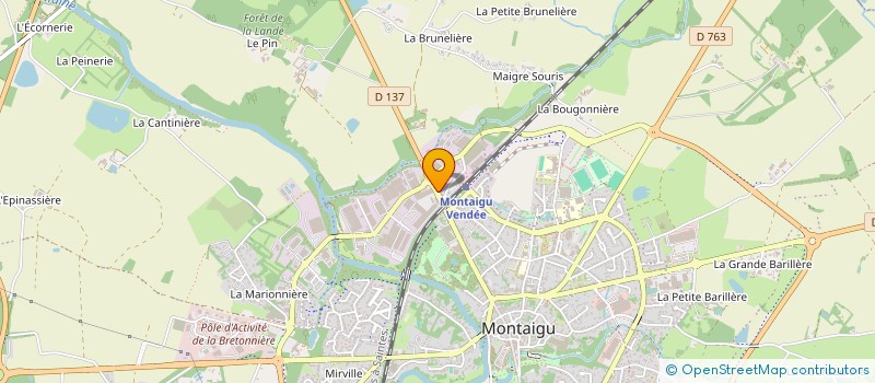 localisation de l'entreprise LE GRIGNON D'PAIN à MONTAIGU-VENDEE
