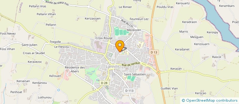 localisation de l'entreprise LE GRIGNOU ET CIE à LANNILIS