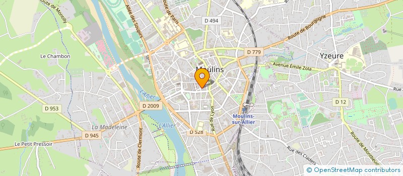 localisation de l'entreprise LE GRILL DE LA TOUR à MOULINS