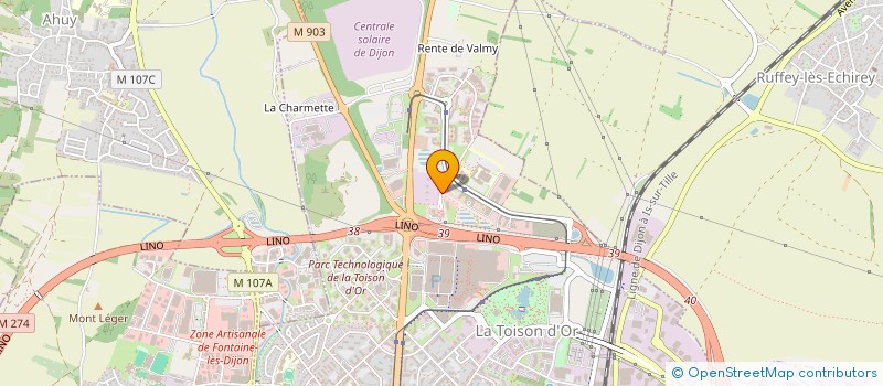 localisation de l'entreprise LE GRILL DE VALMY  DIJON