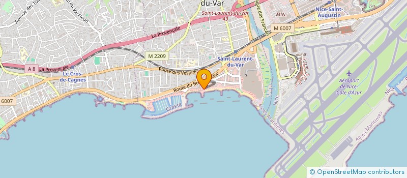 localisation de l'entreprise LE GRILL SUR LA PLAGE  SAINT-LAURENT-DU-VAR