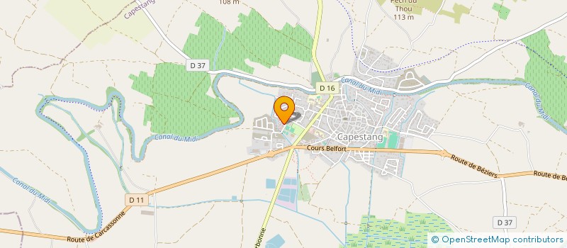 localisation de l'entreprise LE GRILLADIN  CAPESTANG