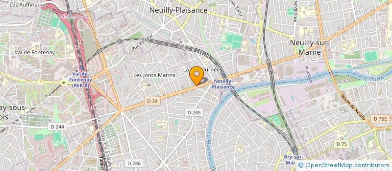 localisation de l'entreprise LE GRILLARDIN  LE PERREUX-SUR-MARNE